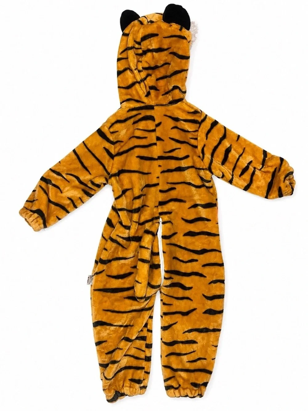 Toddler Tiger Plush Hooded One Piece Halloween Costume / Jumpsuit / Romper 3T/4T